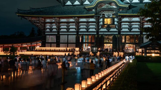 東大寺の万灯供養会